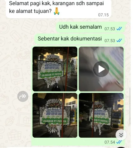 Pengiriman Papan Bunga Selamat Pulo Gadung