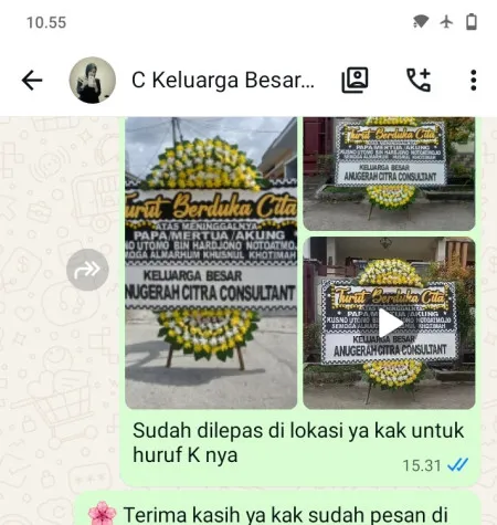 Pengiriman Papan Bunga Duka Pulo Gadung