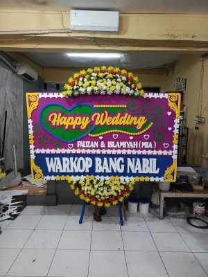 Papan Bunga di Pulo Gadung