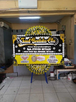 Papan Bunga di Pulo Gadung